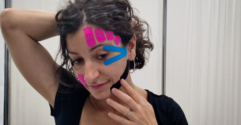 Kinesiotape aplicado a la estética, centro de formación en salud integrativa, Barcelona
