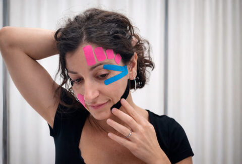 Kinesiotape aplicado a la estética, centro de formación en salud integrativa, Barcelona